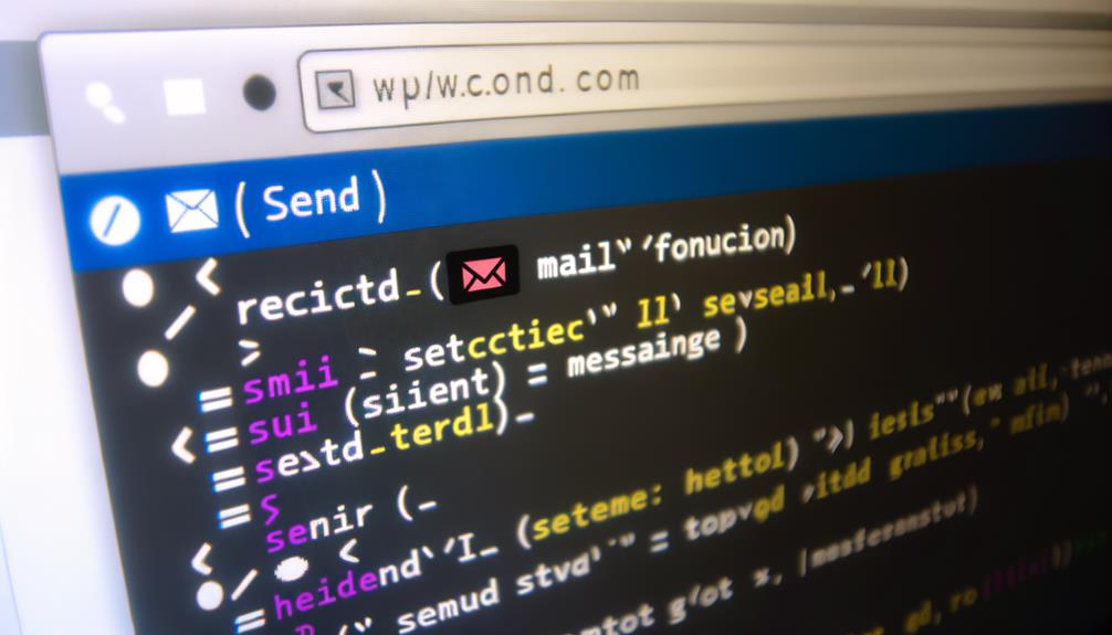 sending emails with php