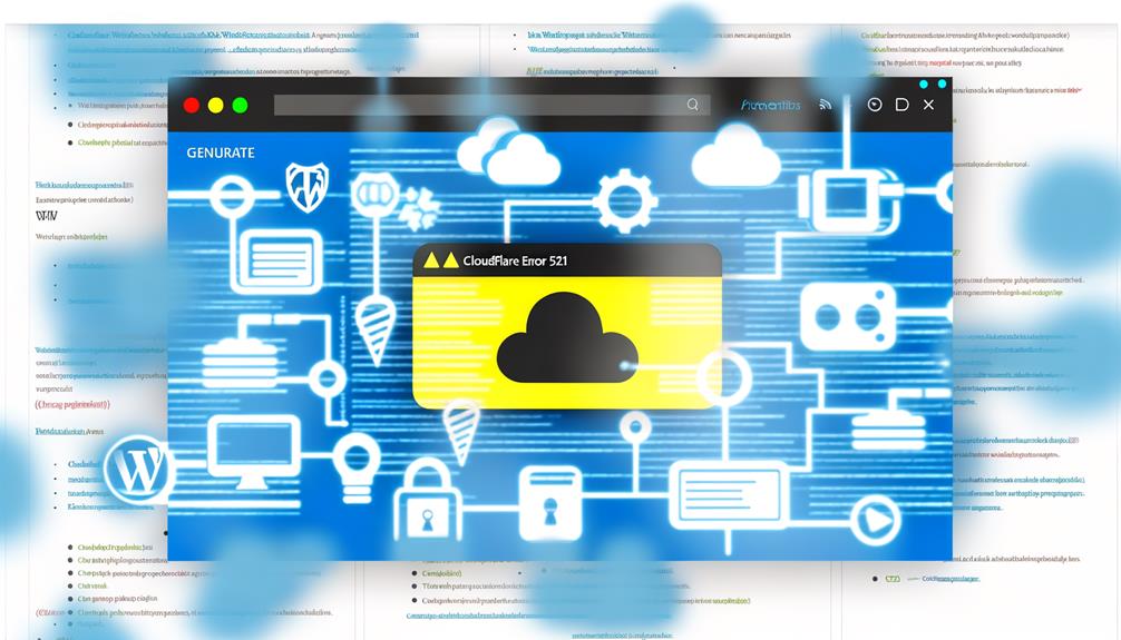 troubleshooting cloudflare error 521